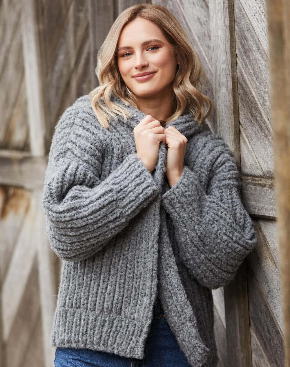 Brioche Jacket Knitting Pattern