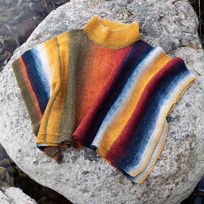 Lang PTO28-03 Poncho Cape Knitting Pattern