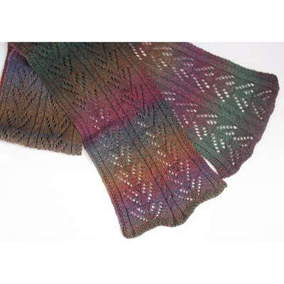 Jojoland Christmas Wreath Scarf Knitting Pattern