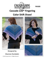 Cascade Yarns Color Shift Shawl Wrap Knitting Pattern