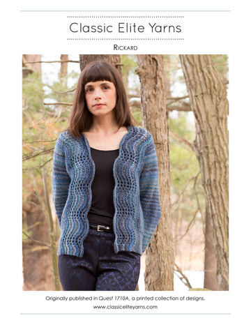Classic Elite Yarns Rickard Cardigan Knitting Pattern