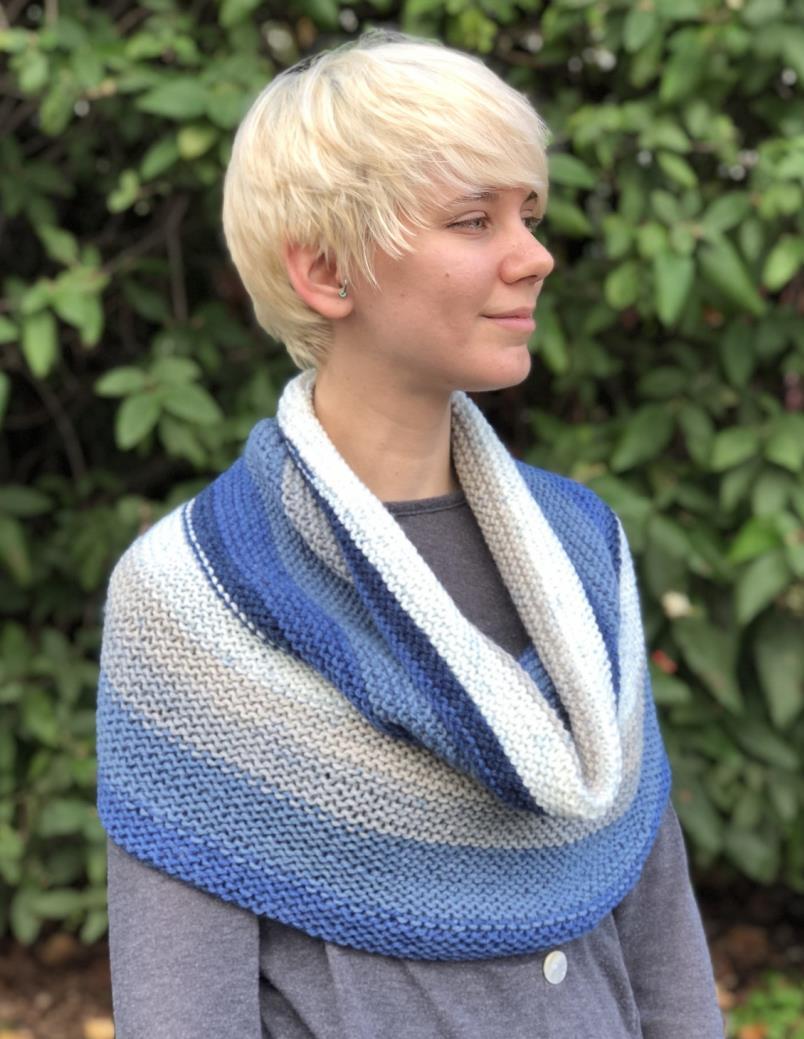 Plymouth Yarn Big Garter Cowl Knitting Pattern