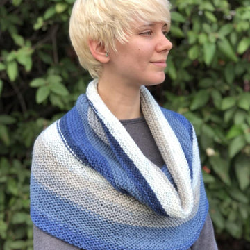 Plymouth Yarn Big Garter Cowl Knitting Pattern