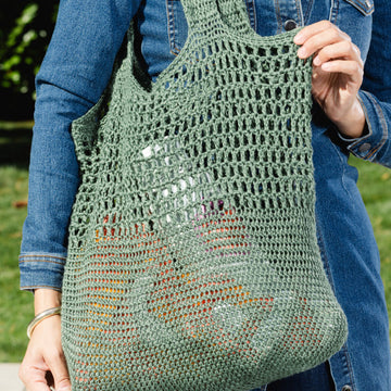 Cove Bag in Berroco Modern Linen Crochet Pattern