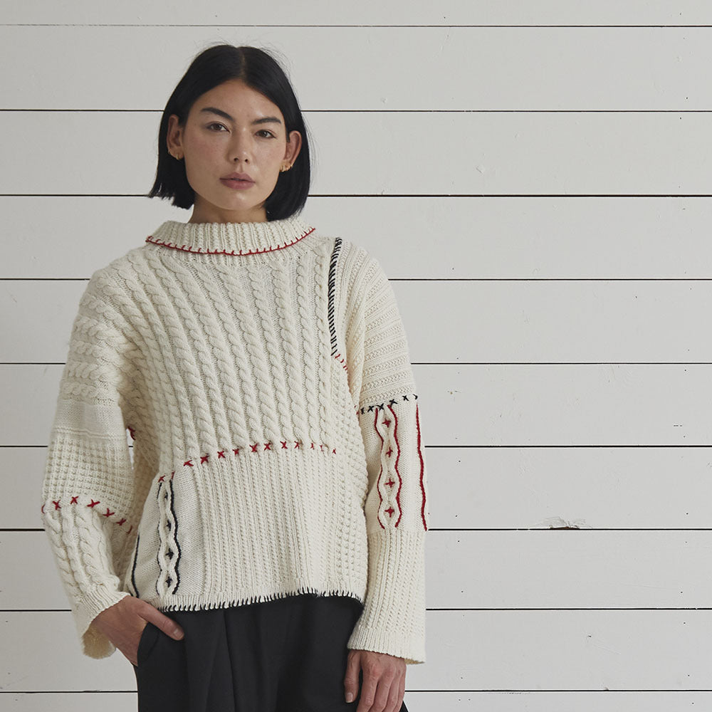 Debbie Bliss Alina Cable Sweater Knitting Pattern