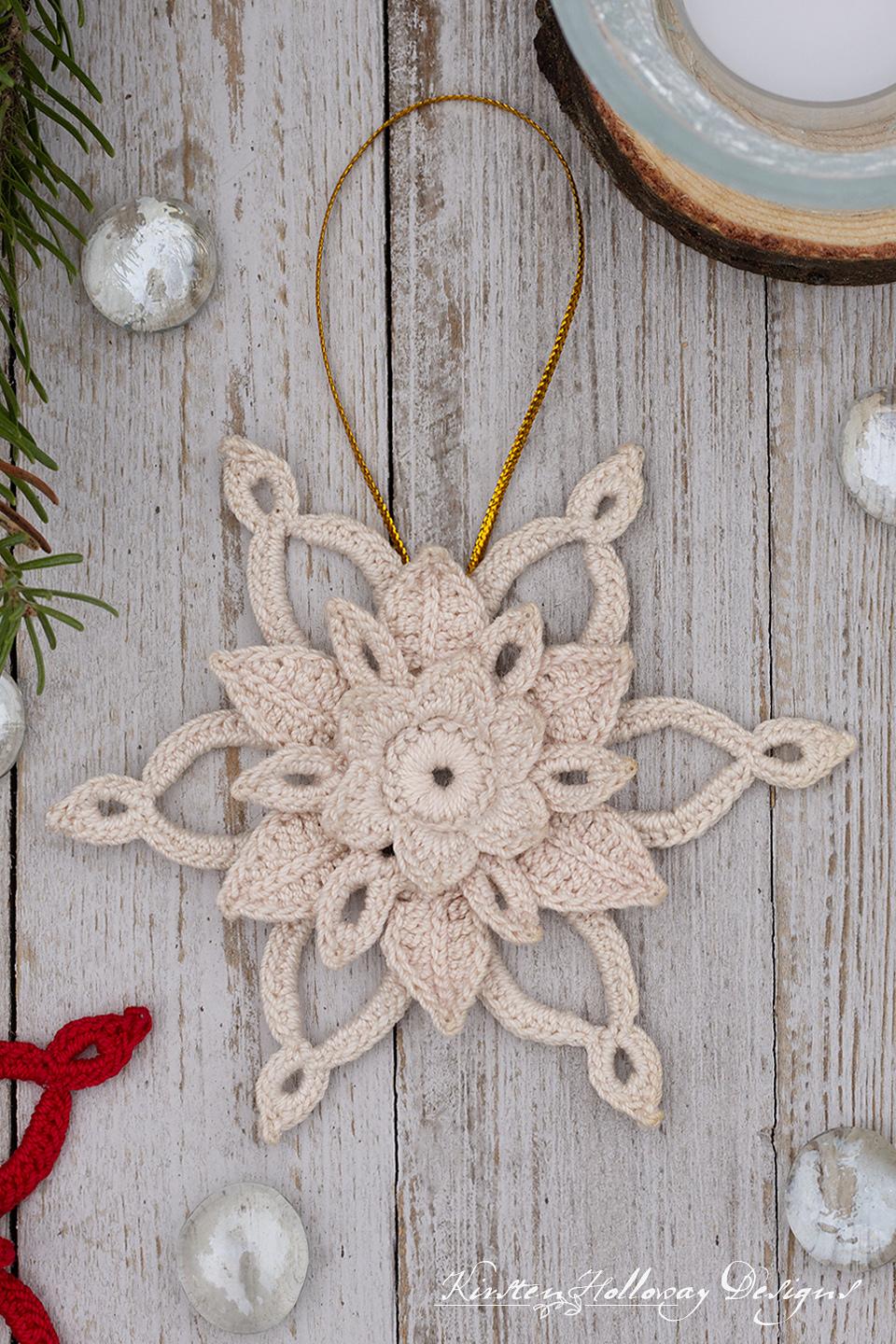 Pretty Poinsettia Ornament