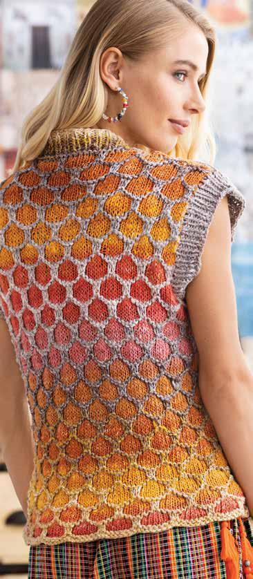 Honeycomb Vest Waistcoat Knitting Pattern