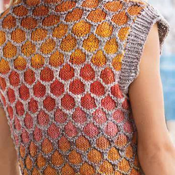 Honeycomb Vest Waistcoat Knitting Pattern