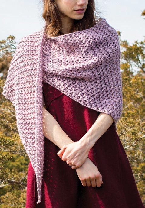 Trout Lily Shawl Wrap Knitting Pattern
