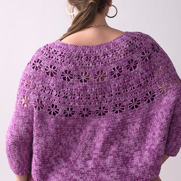 Plum Blossom Pullover Crochet Pattern