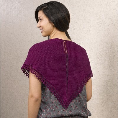 Valley Yarns Simple Shawl Knitting Pattern