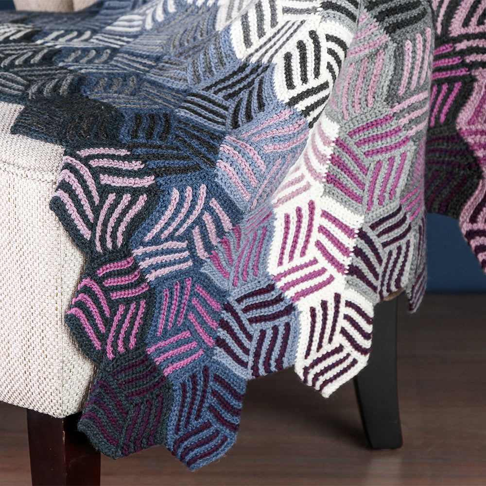 Valley Yarns Dawn to Dusk Blanket Crochet Pattern