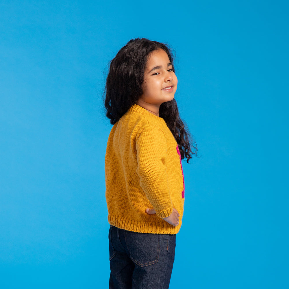 Paintbox Yarns Kid's Alphabet Sweater Knitting Pattern