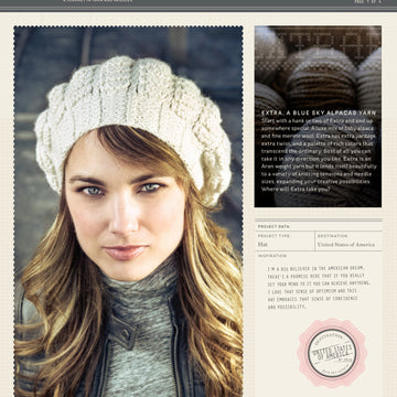 Blue Sky Fibers Sweet Sixteen Hat Knitting Pattern
