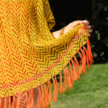 Sunspill Poncho in Berroco Modern Linen Knitting Pattern