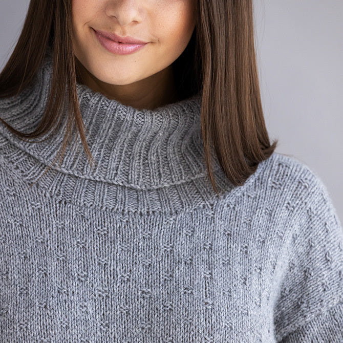 String Livia Turtleneck Jumper Knitting Pattern