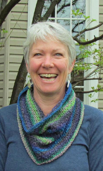 Half Linen Stitch Cowl in Plymouth Kudo - F505 - PDF