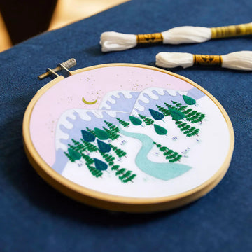 Winter Landscape by Georgie K. Emery Advanced Embroidery Kit