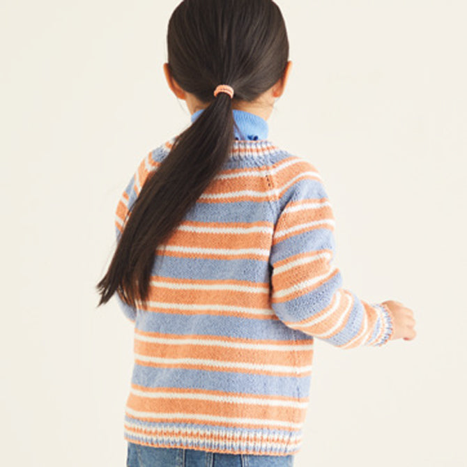Sirdar Striped Cardigan Knitting Pattern
