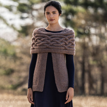 Blue Sky Fibers Northern Vest & Cowl Knitting Pattern