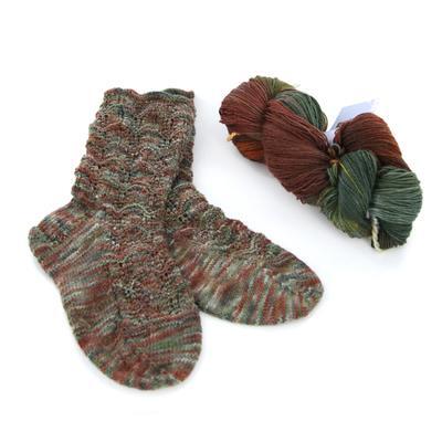 Valley Yarns Pinecone Socks Knitting Pattern