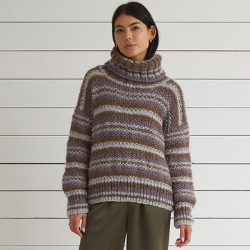 Debbie Bliss Nuno Stripe Sweater Knitting Pattern