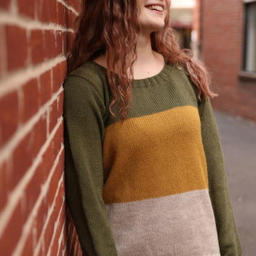 Plymouth Yarn A+ Pullover Jumper Knitting Pattern