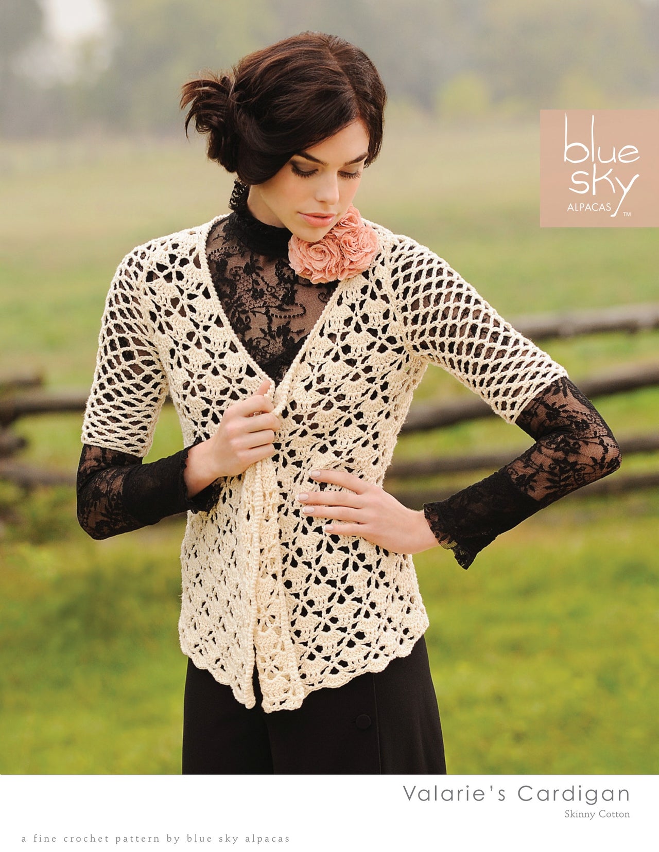 Blue Sky Fibers Valerie's Cardigan Crochet Pattern