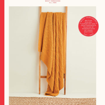 Sirdar Diamond Textured Blanket Knitting Pattern
