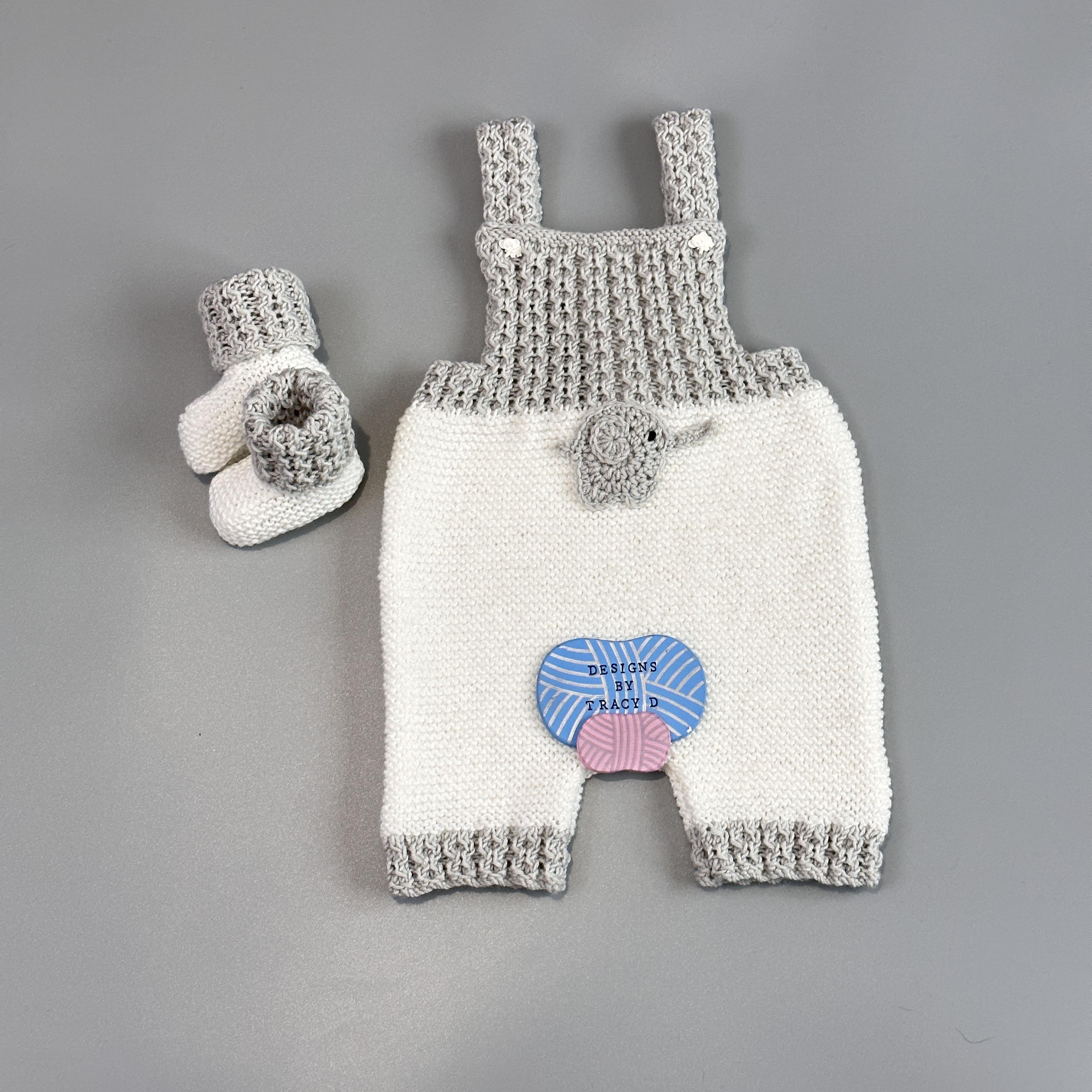 Jay Baby Dungarees knitting pattern 0-9mths