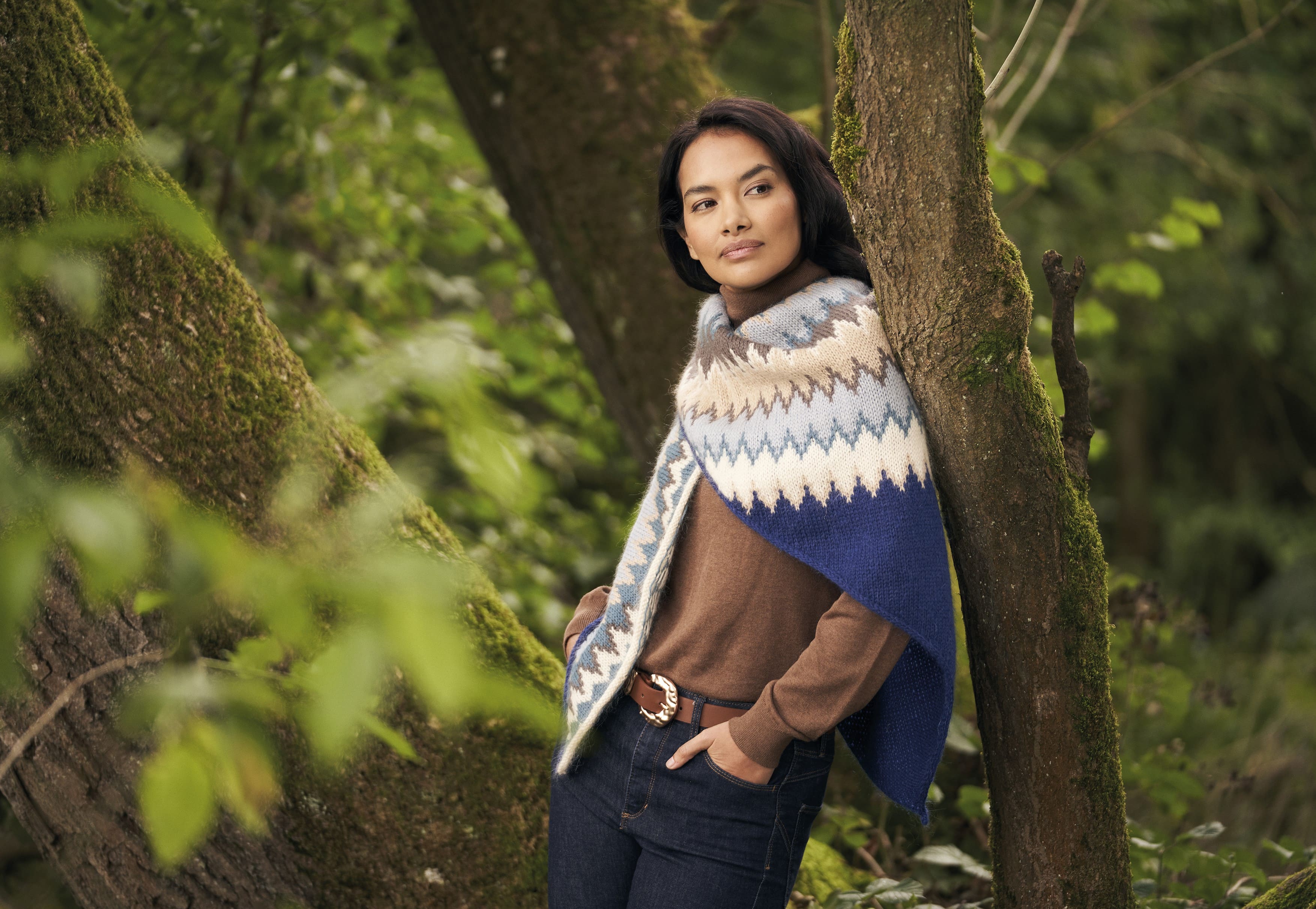 Fairisle Wrap Knitting Pattern