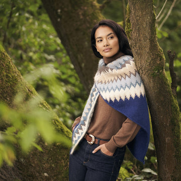 Fairisle Wrap Knitting Pattern