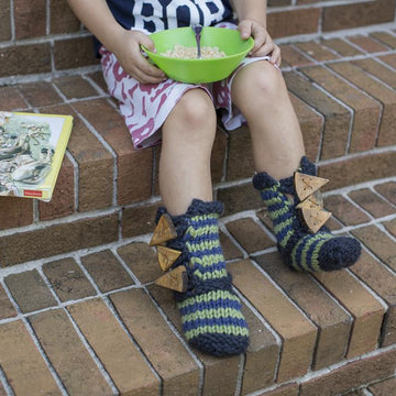 Buttoned Slipper Socks