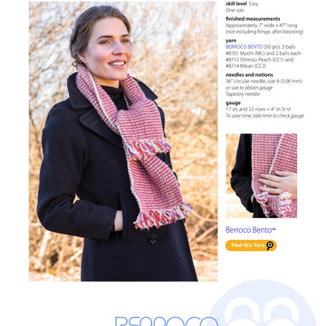 Berroco Chandra Scarf Knitting Pattern