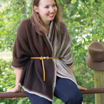 Ida Mae Ombre Stripe Wrap Cardigan Knitting Pattern