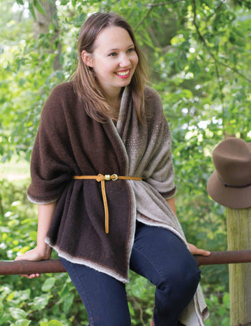 Ida Mae Ombre Stripe Wrap Cardigan Knitting Pattern