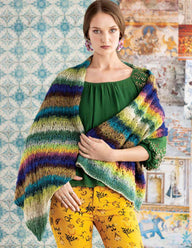 Noro Peacock Wrap Cape Knitting Pattern