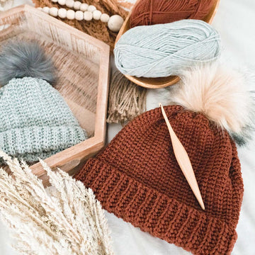 Crochet Knit Purl Hat