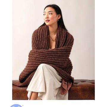 Pine Satin Shawl in Berroco Ultra Alpaca Chunky Natural PDF