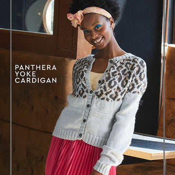 Paintbox Yarns Panthera Yoke Cardigan Knitting Pattern