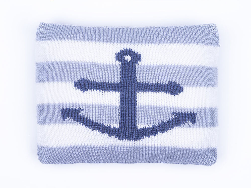 Deramores Anchor Cushion Knitting Pattern