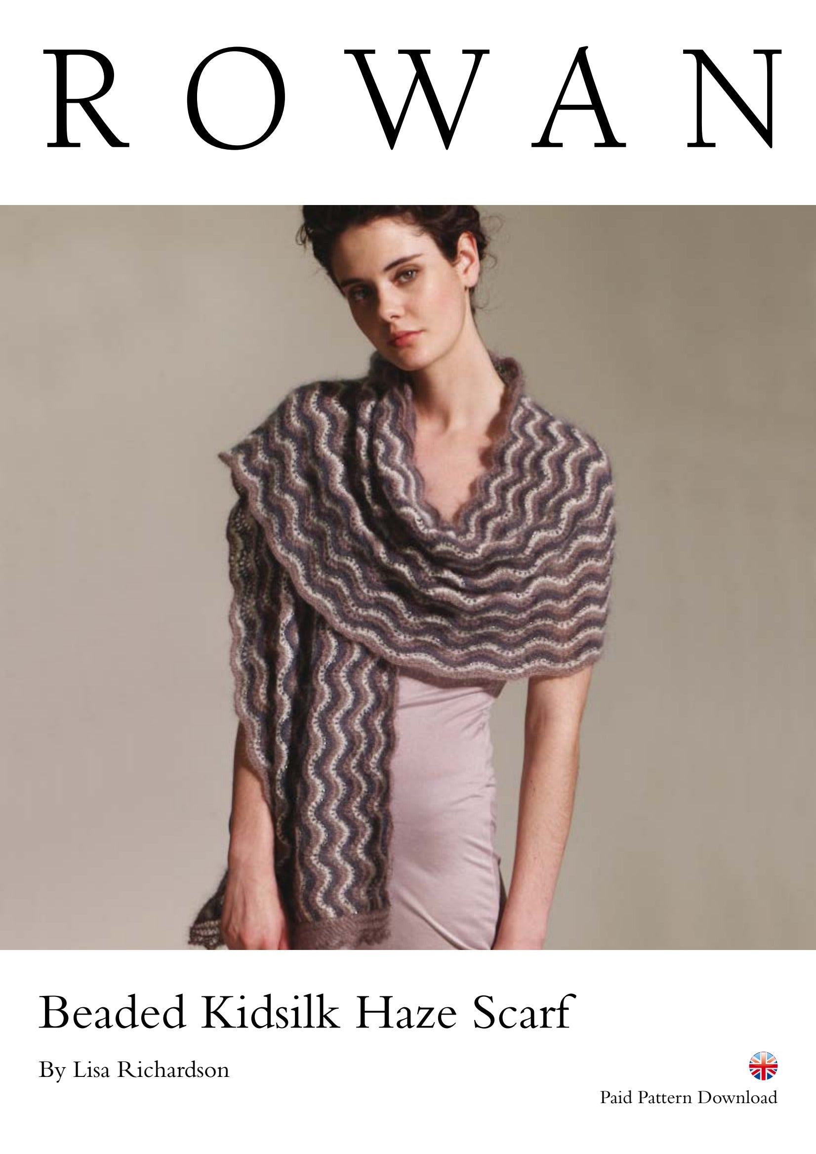 Rowan Beaded Kidsilk Haze Scarf Knitting Pattern