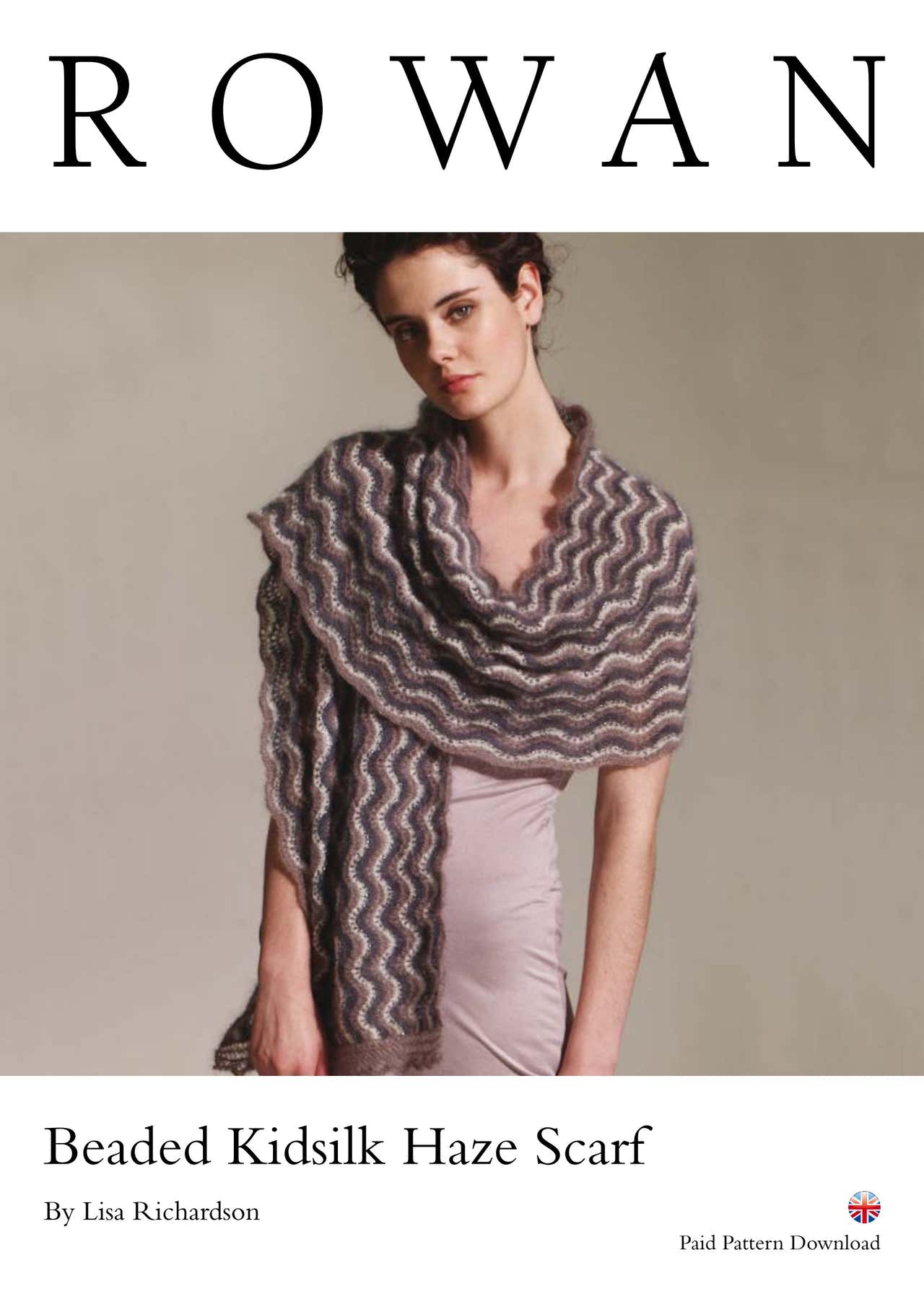 Rowan Beaded Kidsilk Haze Scarf Knitting Pattern