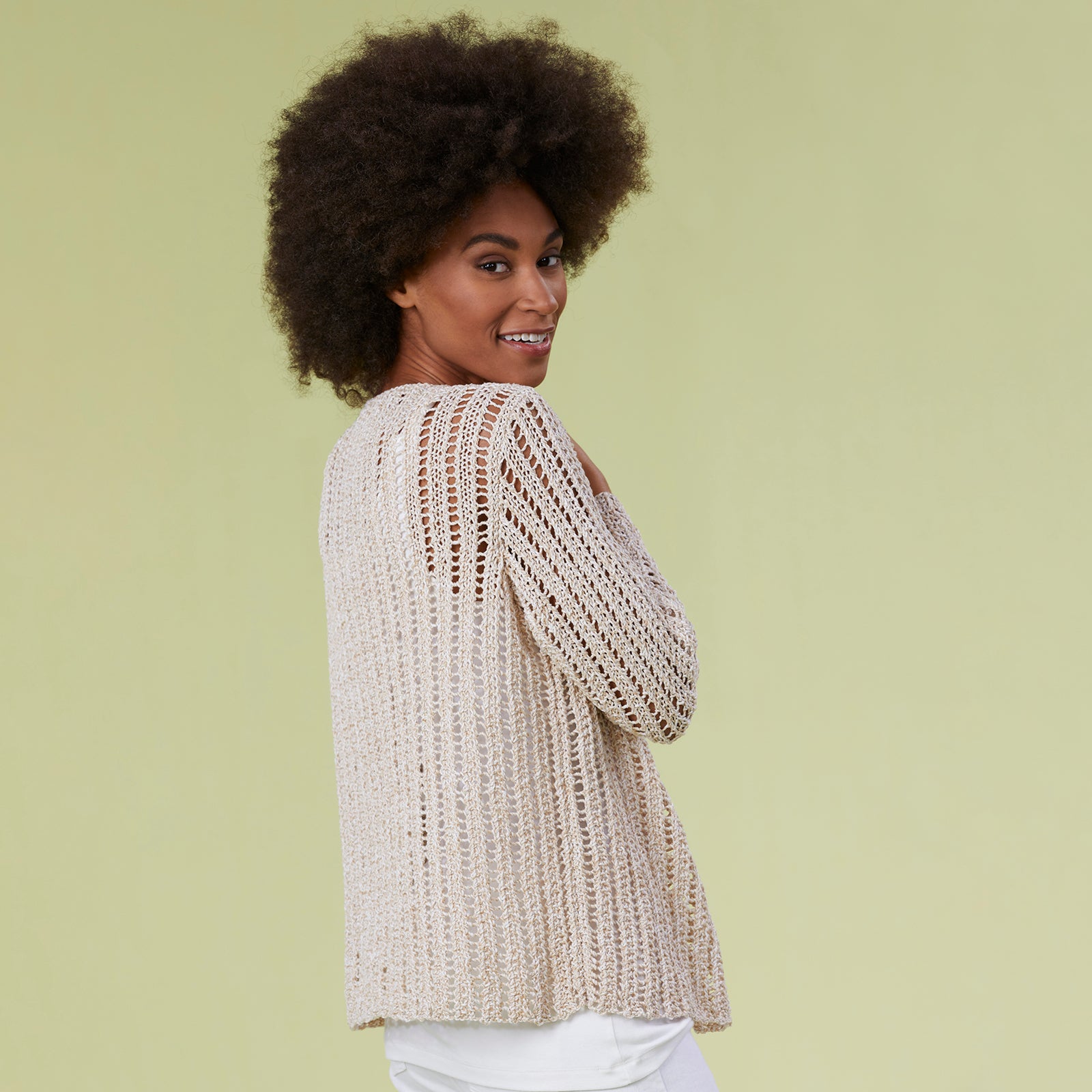 Tahki Yarns Oak Bluffs Cardigan Knitting Pattern
