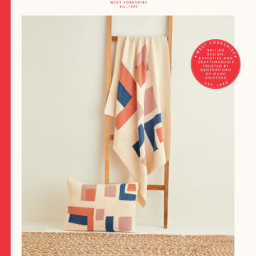 Sirdar Geometric Shapes Blanket & Cushion in Country Classic Worsted