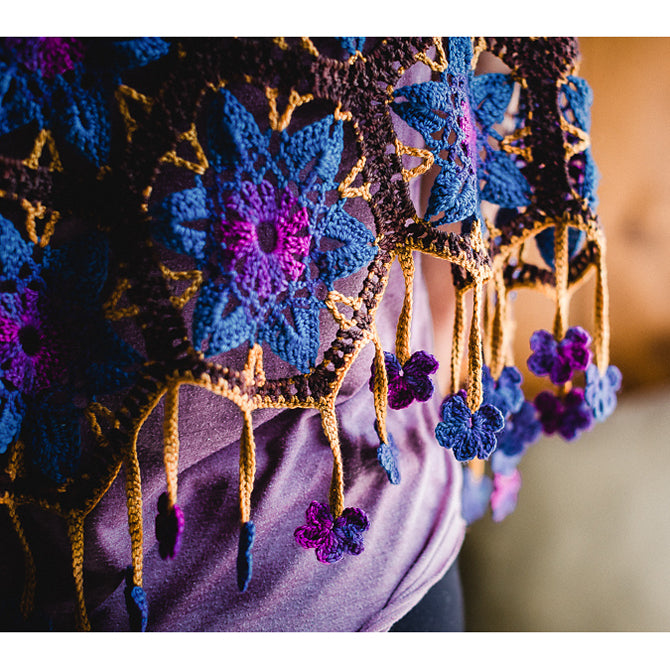 SweetGeorgia Persian Tiles Shawl Crochet Pattern