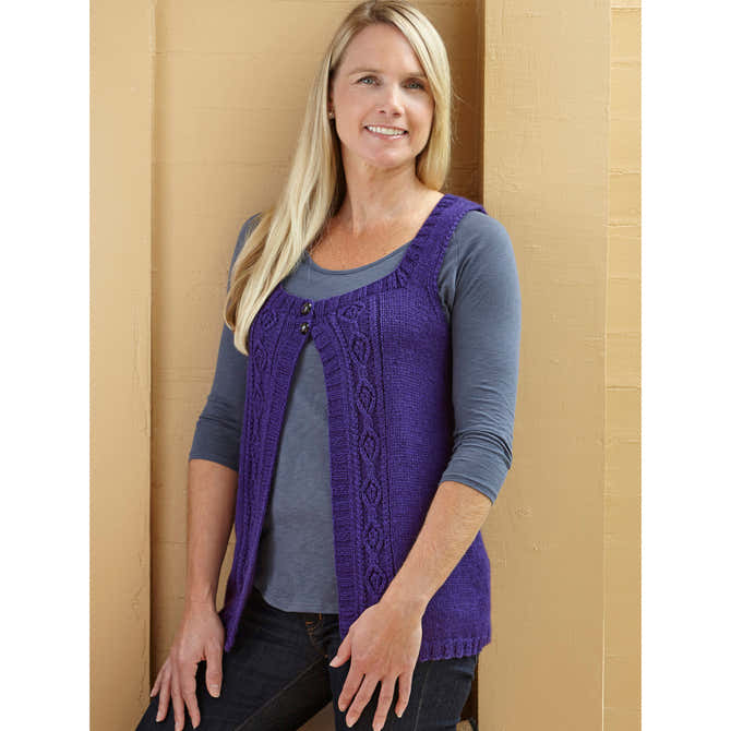 Valley Yarns WEBS Emerging Designer Got You Covered Vest