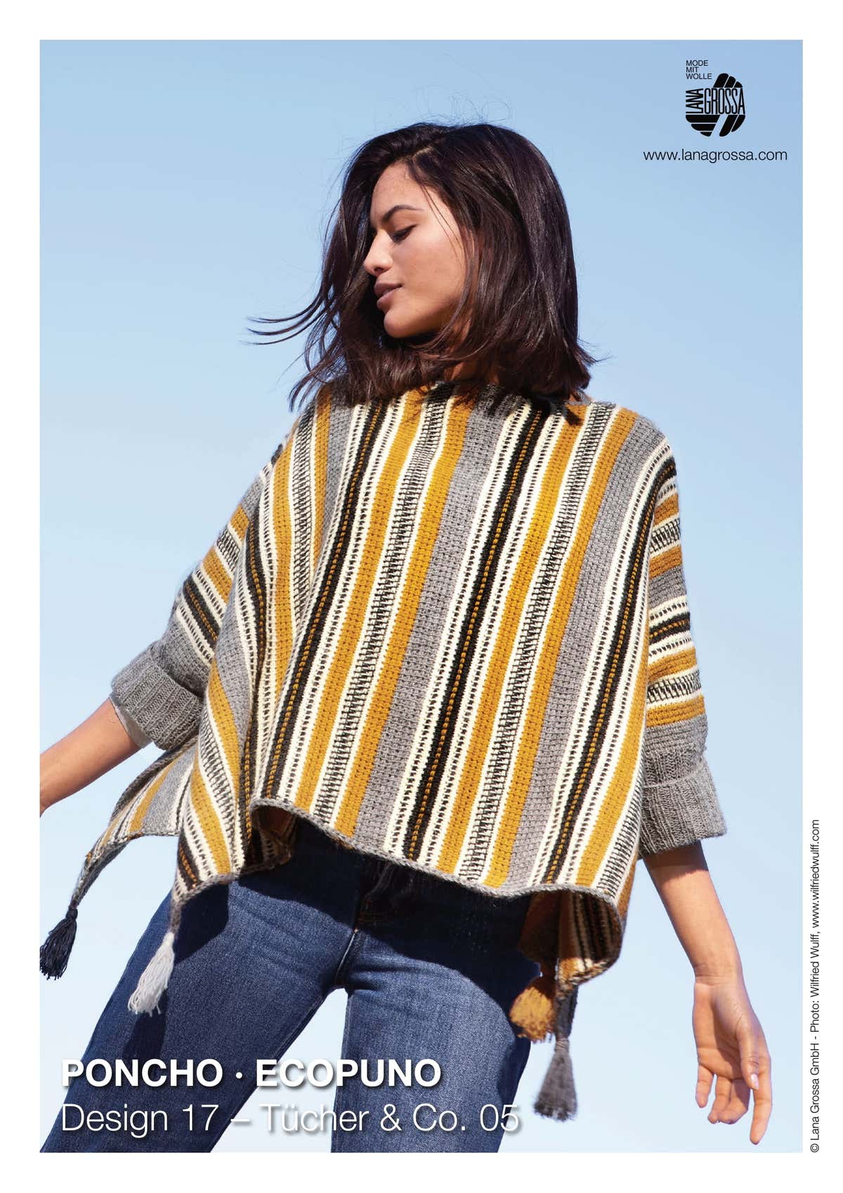 Lana Grossa Poncho Cape Crochet Pattern