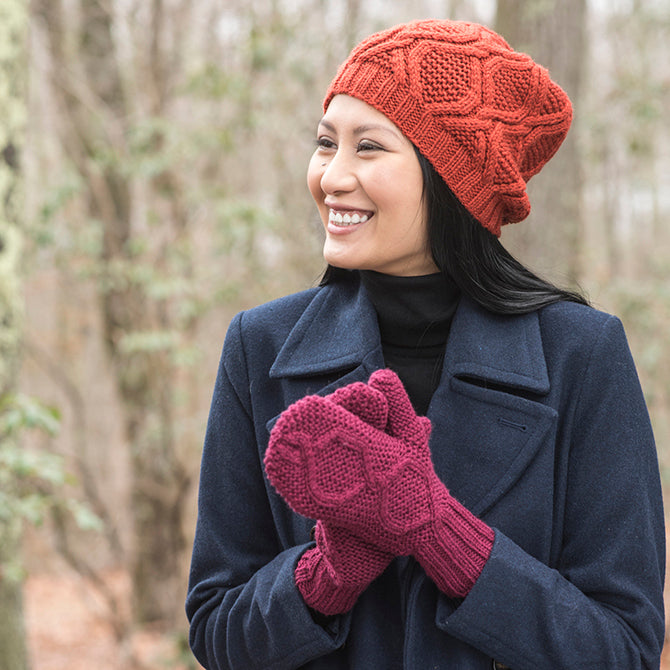 Berroco Alpine Twist Hat and Mittens Set Knitting Pattern