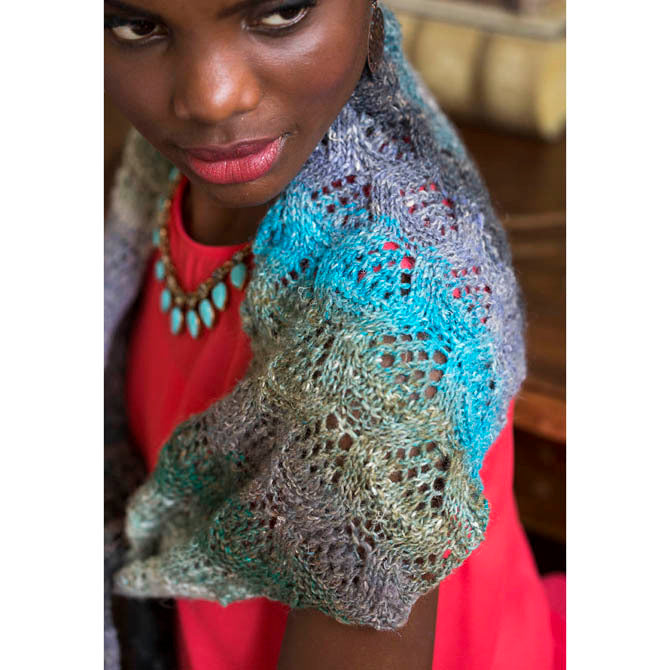 Noro Wavy Stolette Wrap Knitting Pattern